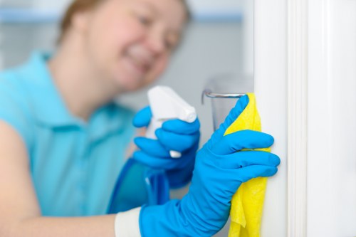 Deep cleaning of an armchair fabric surface in Kingston Upon Thames