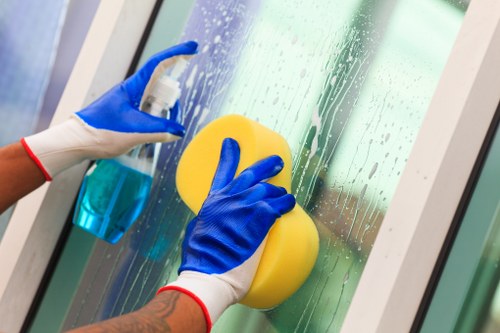 Commercial cleaning in a Kingston upon Thames meeting room and reception area