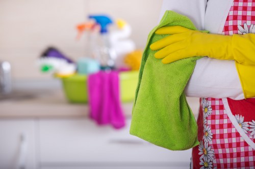Upholstery cleaning service preparing sofas and chairs for drying
