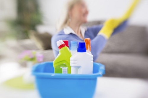 Local after builders cleaning team preparing a Kingston home for use