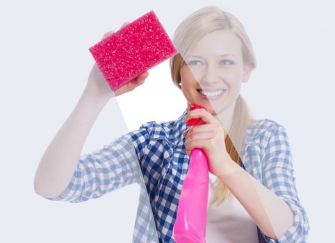 PPE worn during a professional cleaning task