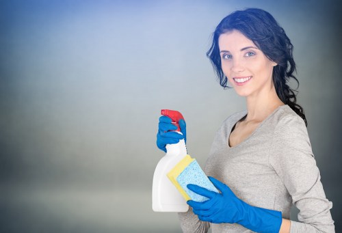 Local cleaners working in a Kingston Upon Thames apartment
